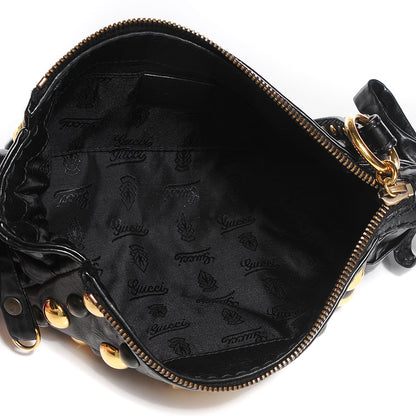 Gucci Calfskin Studded Babouska Clutch Black 5 of 9