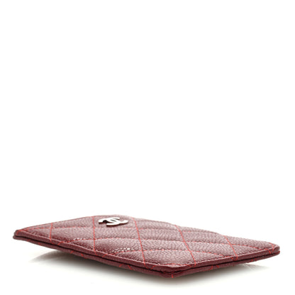 Chanel Caviar Quilted Phone Holder Dark Red 4 of 7