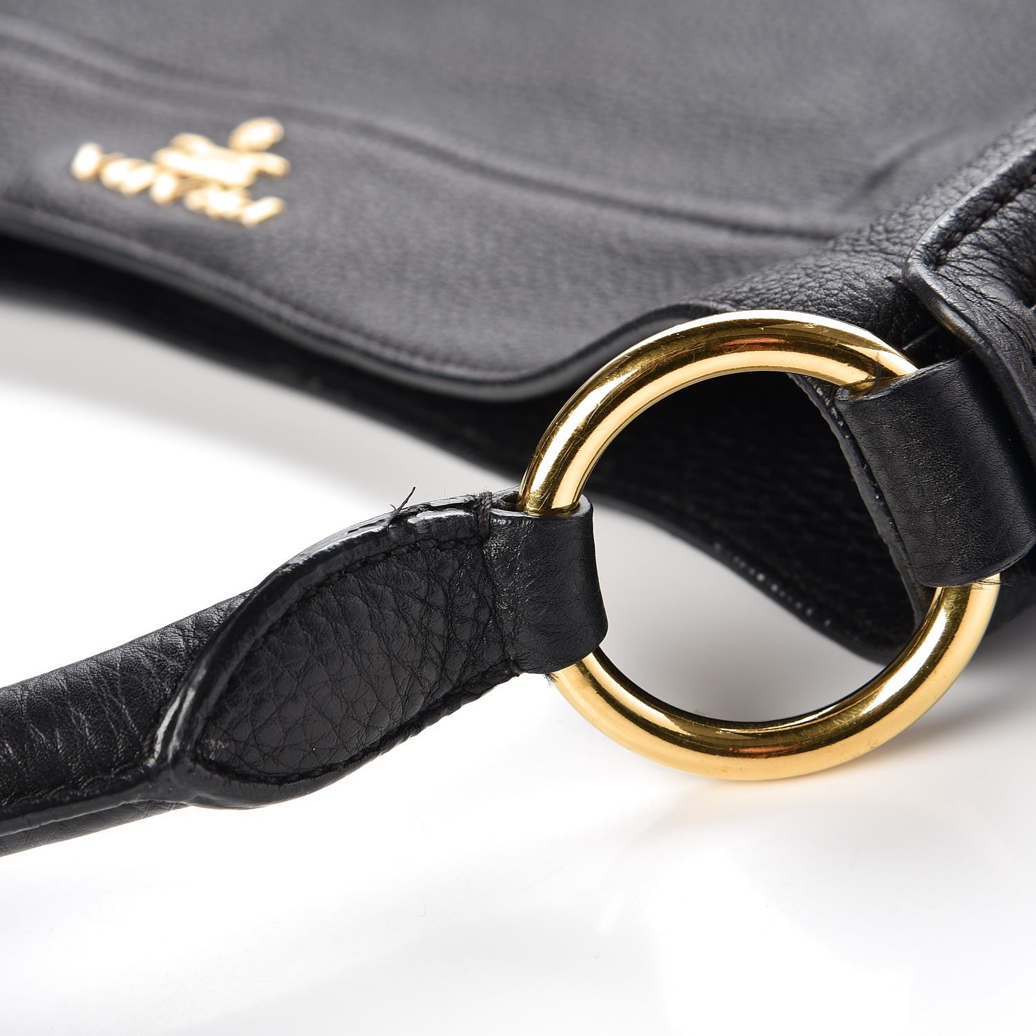 Prada Vitello Daino Hobo Black 9 of 15