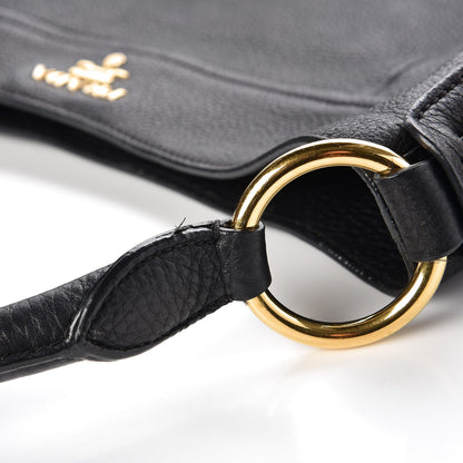 Prada Vitello Daino Hobo Black 9 of 15