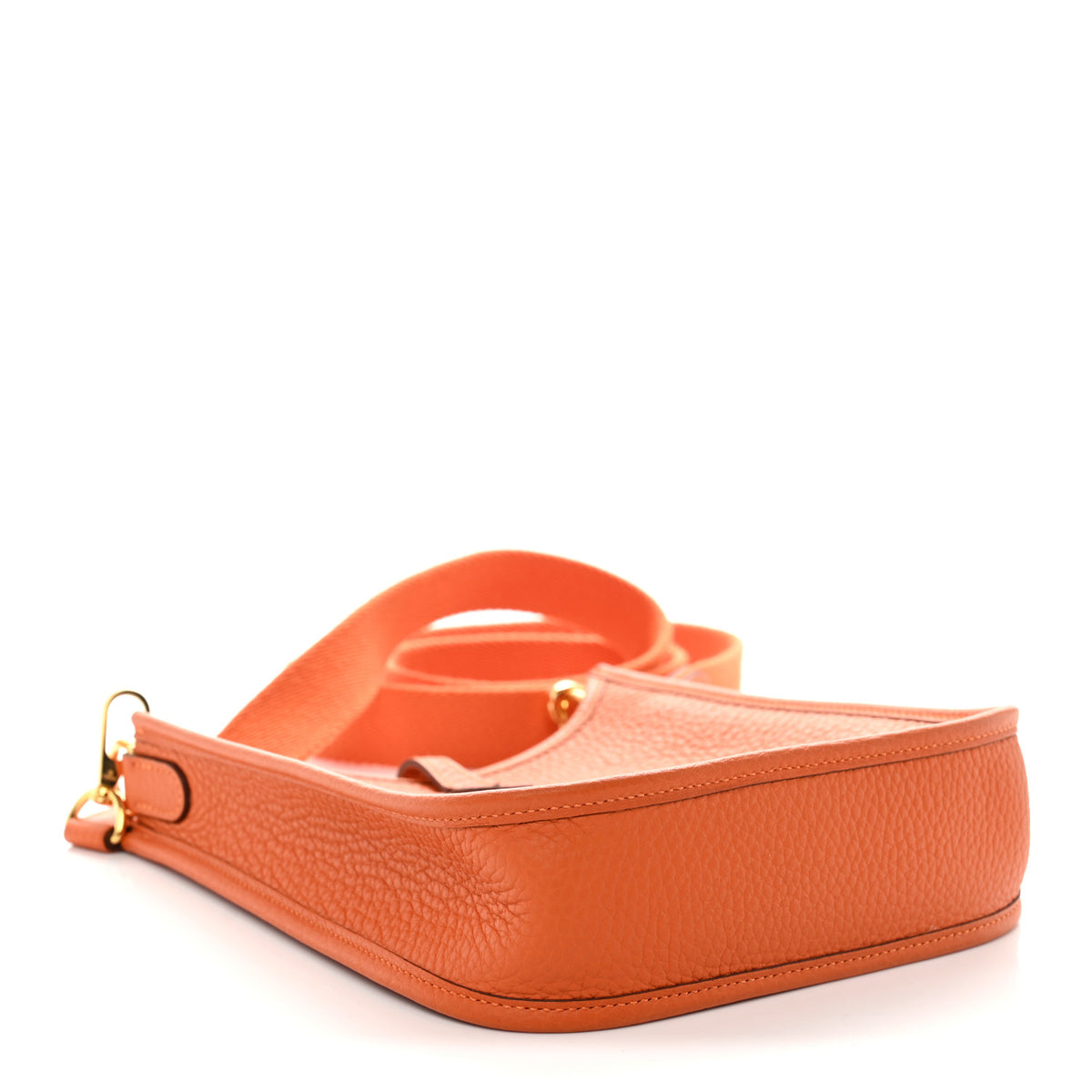 Hermes Taurillon Clemence Evelyne TPM Orange 4 of 10