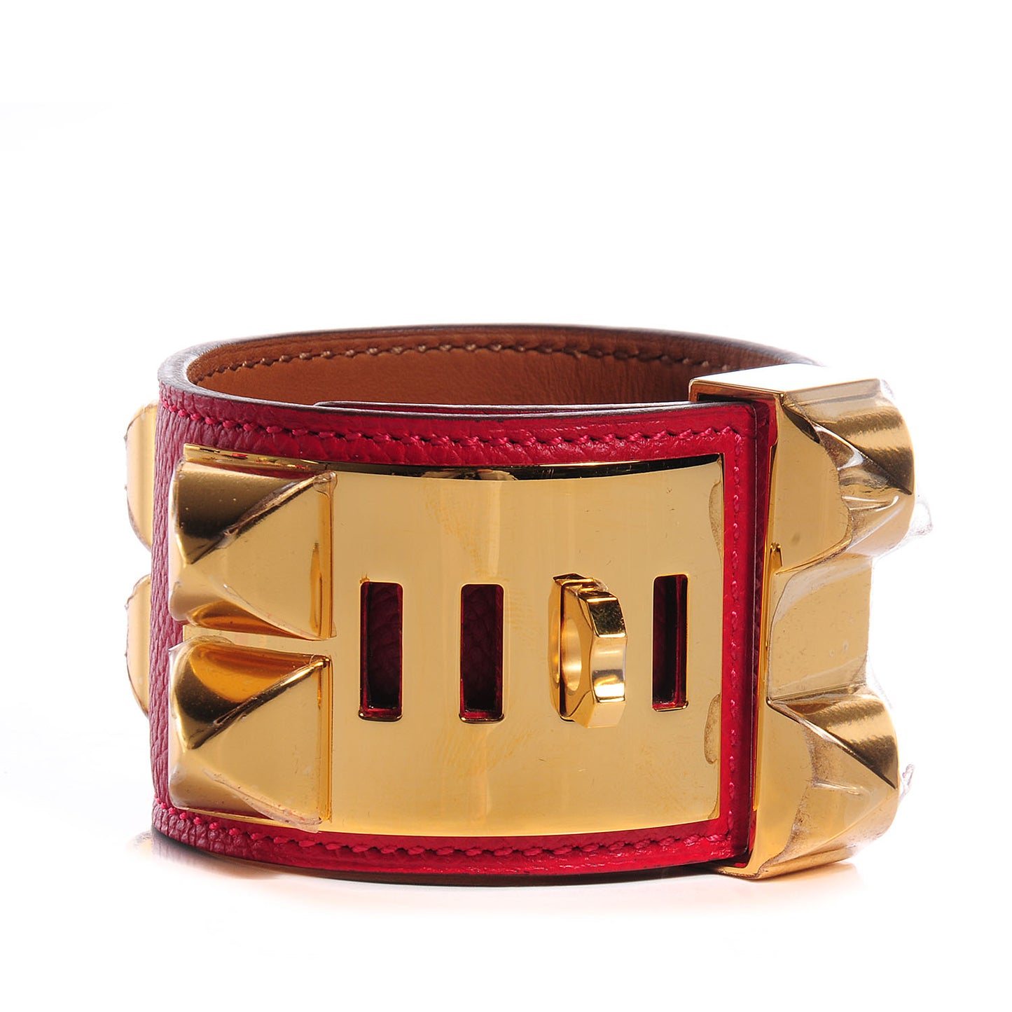 Epsom Collier de Chien CDC Bracelet Small Rouge Casaque