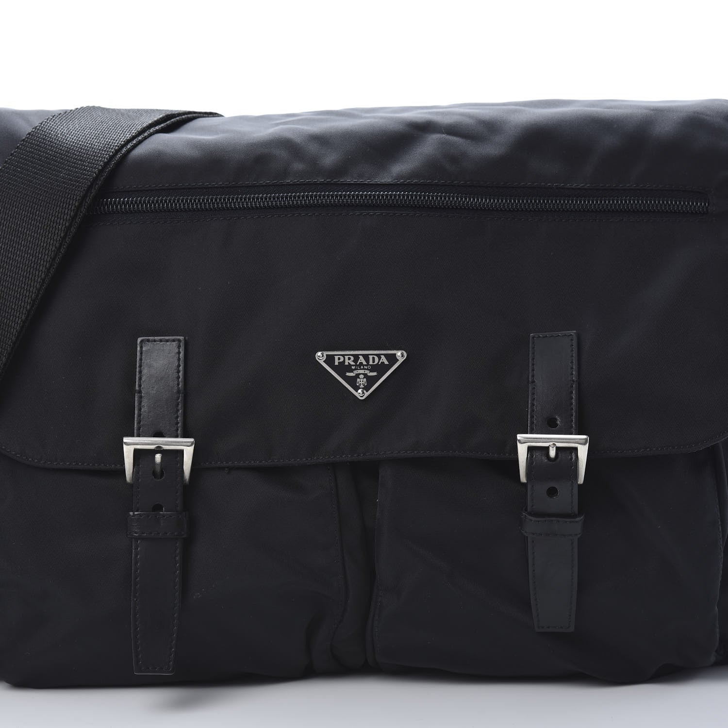 Prada Nylon Vela Sport Messenger Bag Black 8 of 10