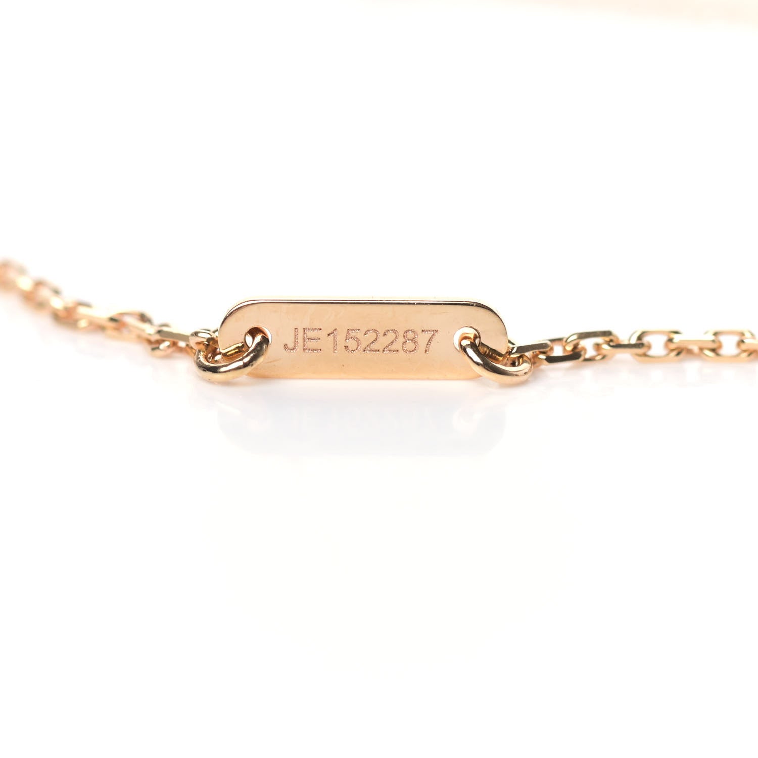 Van Cleef & Arpels 18K Rose Gold Carnelian Sweet Alhambra Pendant Necklace 5 of 6