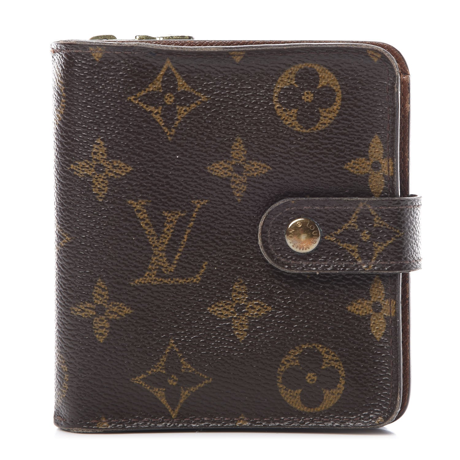 Louis Vuitton Monogram Compact Zippe Zipped Wallet 1 of 19