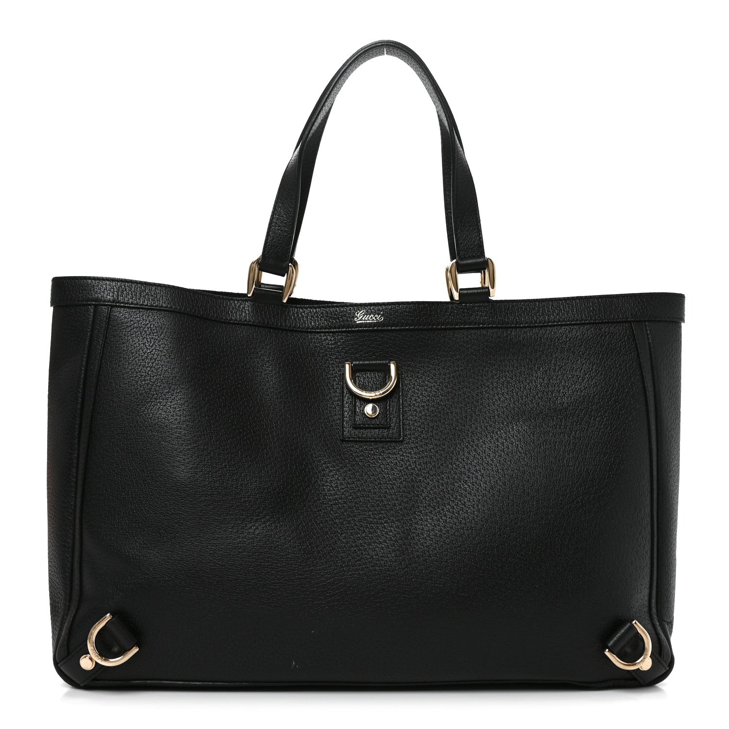 Gucci Calfskin Large Abbey Tote Black 1 of 10
