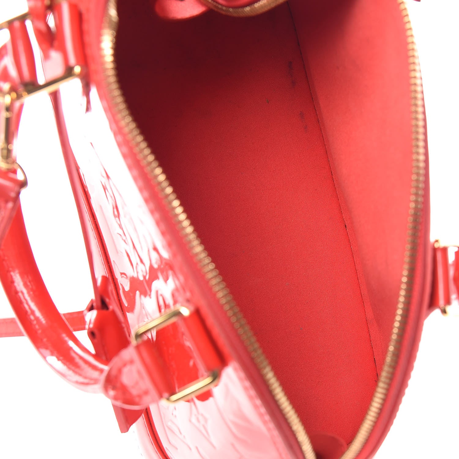 Louis Vuitton Vernis Alma BB Rouge Grenadine 5 of 13