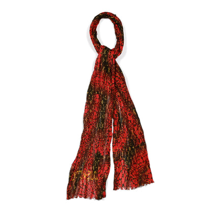 Louis Vuitton Cotton Monogram Kusama Infinity Dots Pareo Scarf Red 1 of 3