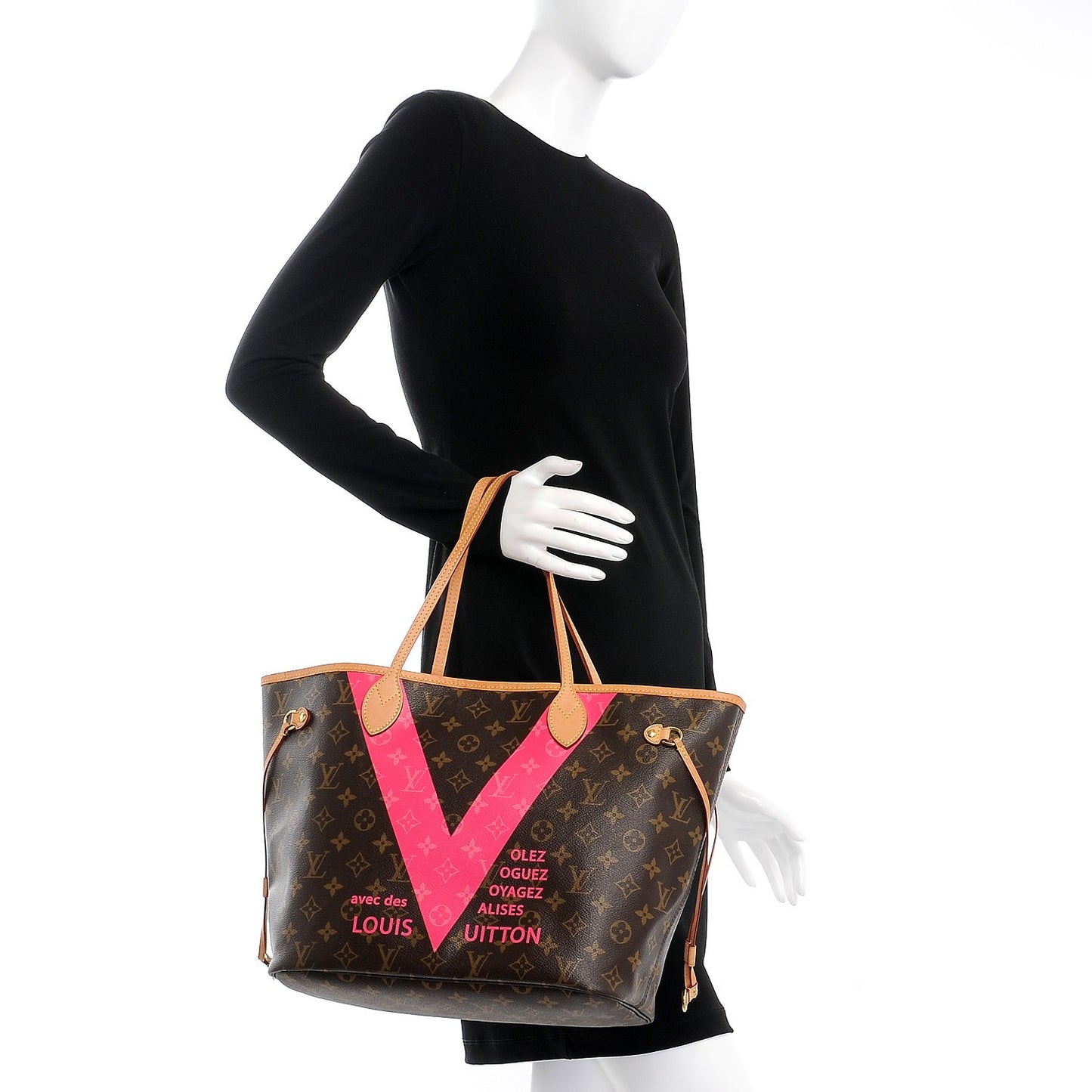 Monogram V Neverfull MM Grenade
