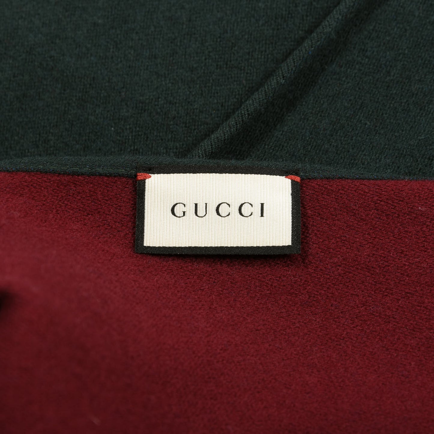 Wool Silk Guccium Scarf Petroleum Blue Bordeaux