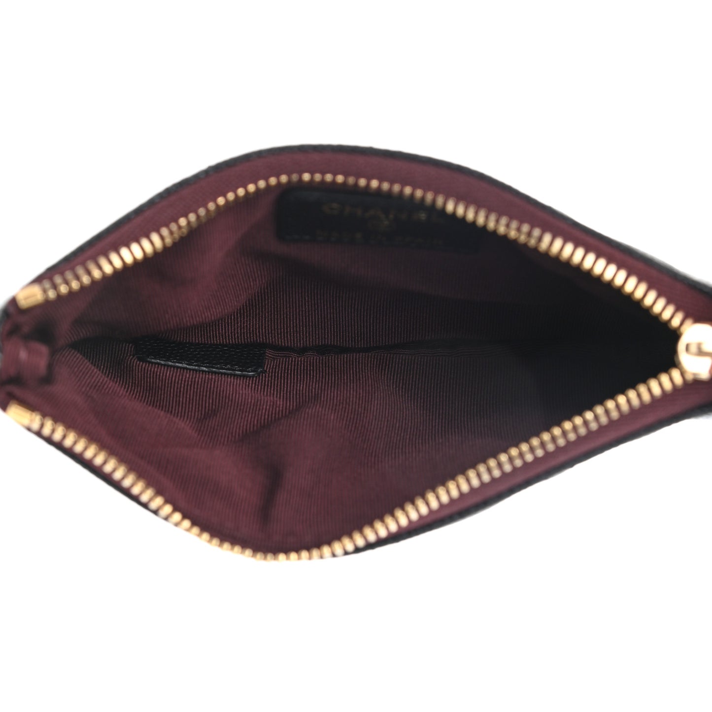Caviar Quilted Small Cosmetic Case Black