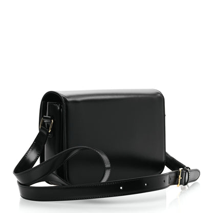 Celine Shiny Calfskin Medium Triomphe Black 3 of 14