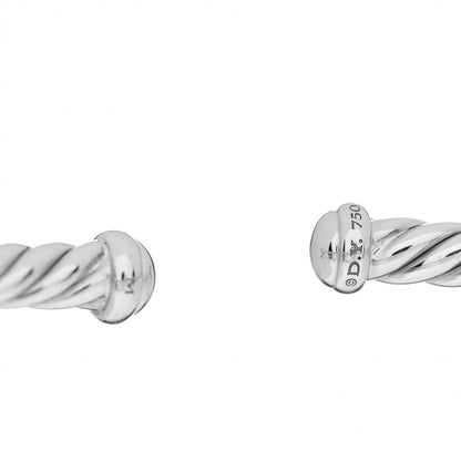 David Yurman 18K White Gold 4mm Cablespira Bracelet 4 of 4