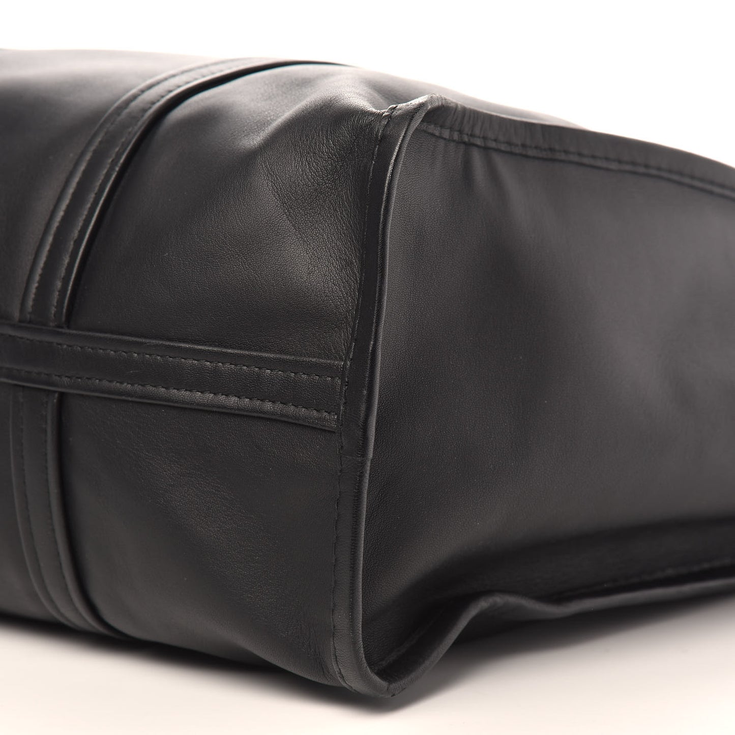 Agneau Medium Bazar Shopper Tote Black