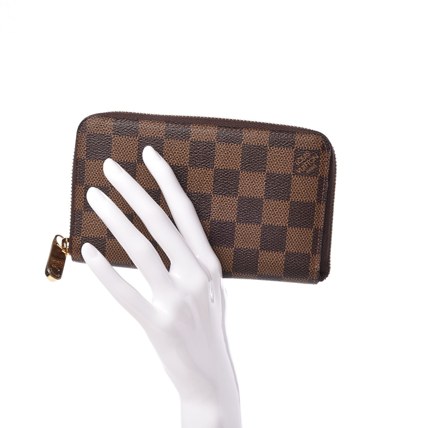 Louis Vuitton Damier Ebene Zippy Compact Wallet 2 of 6