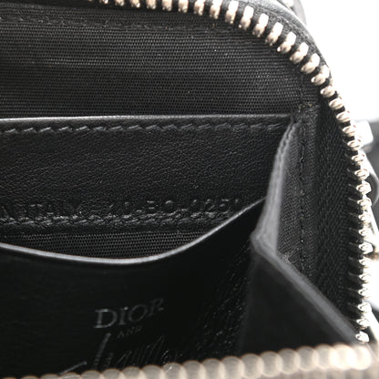 Christian Dior X SHAWN STUSSY Grained Calfskin Double Zip Crossbody Pouch Black 8 of 10
