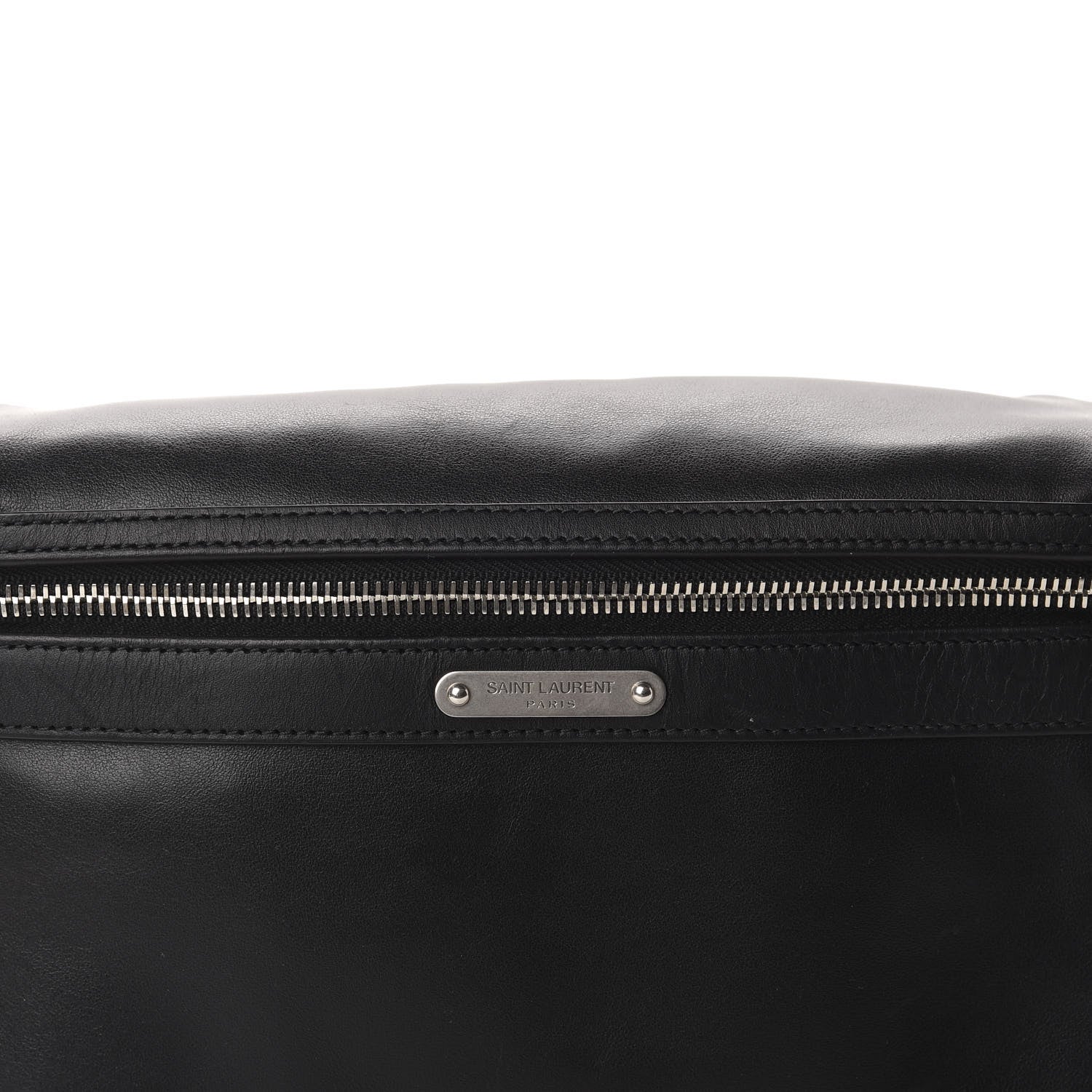Saint Laurent Calfskin City Belt Bag Black 10 of 10