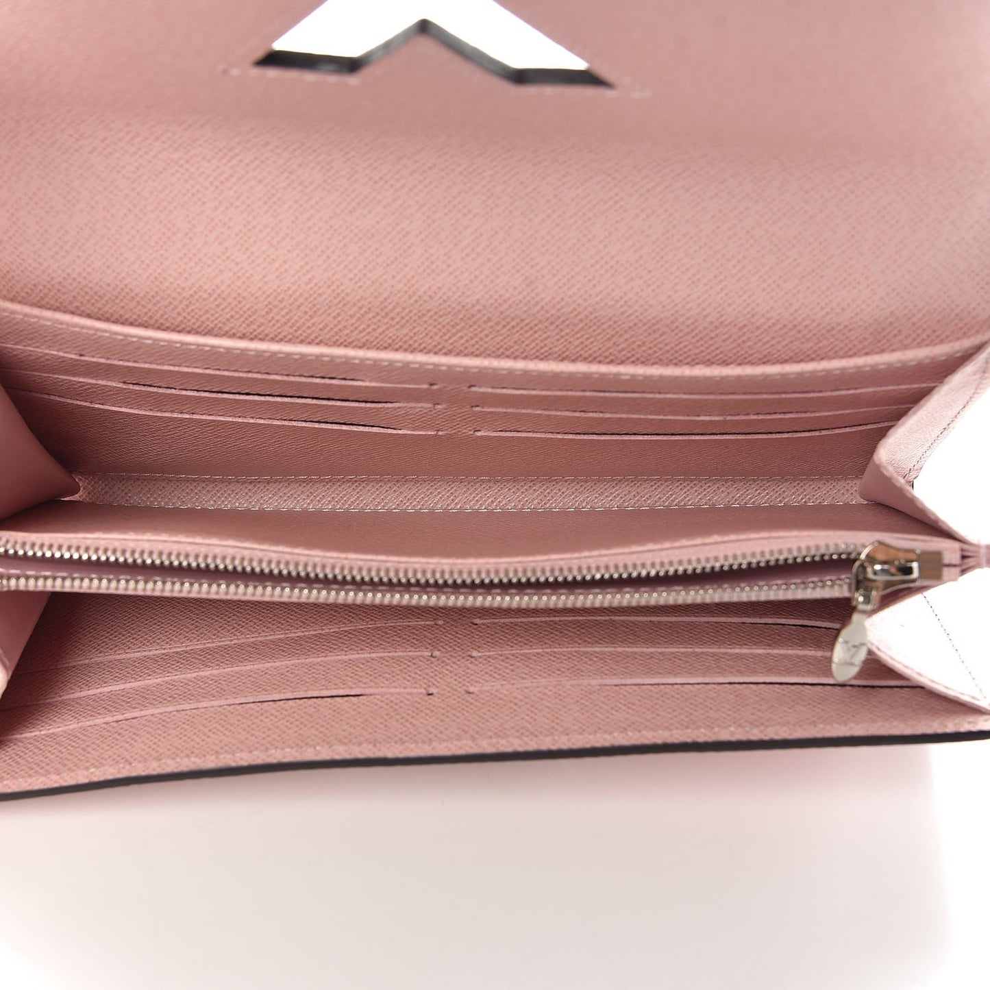 Epi Twist Wallet Rose Ballerine