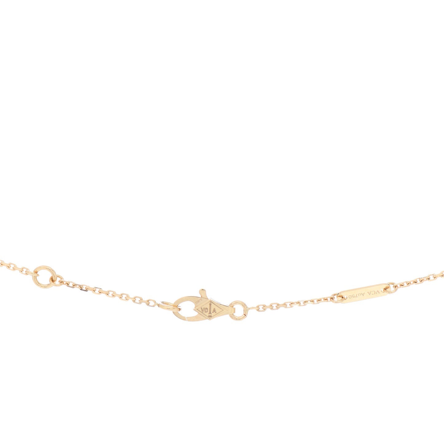 18K Yellow Gold Diamond Mini Frivole Pendant Necklace