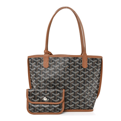 Goyard Goyardine Reversible Mini Anjou Black Gold 4 of 34
