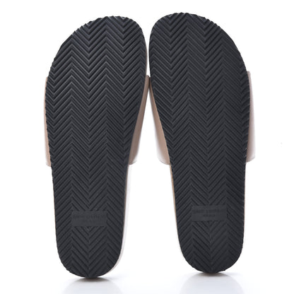 Saint Laurent Lambskin Joan Slide Sandals 40 Nude 5 of 9