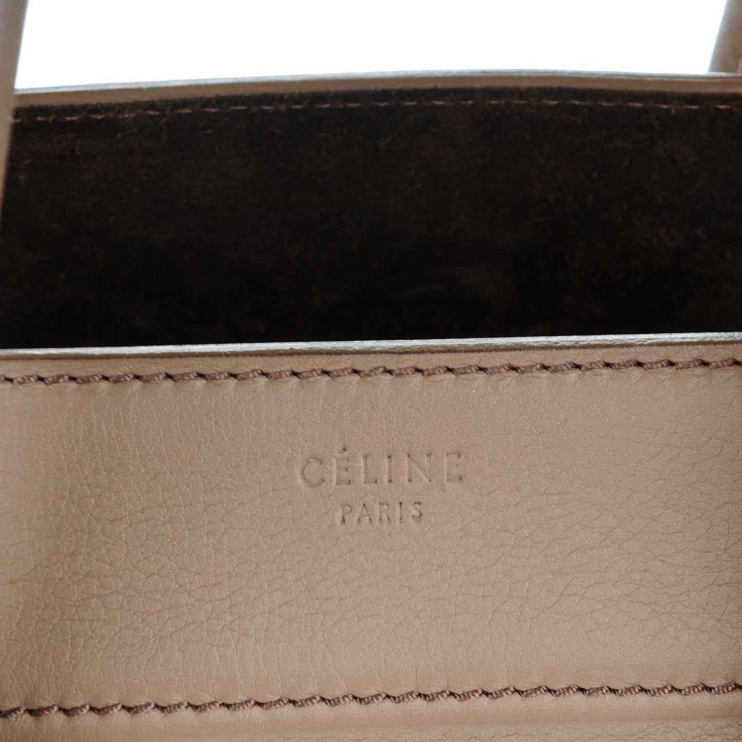 Supple Calfskin Medium Phantom Luggage Beige