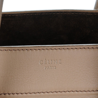 Celine Supple Calfskin Medium Phantom Luggage Beige 6 of 10