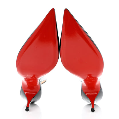 Christian Louboutin Patent Clare Sling 80 Pumps 35.5 Black 5 of 8