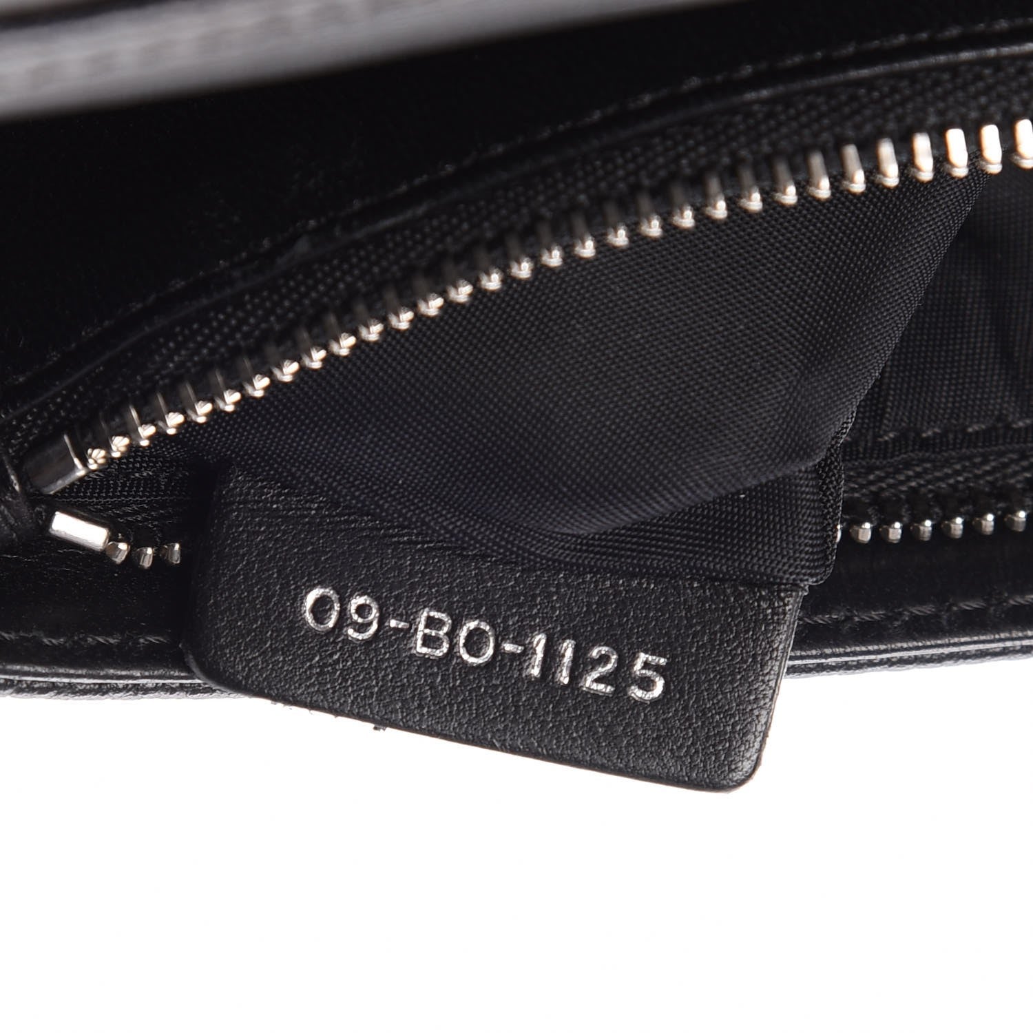Christian Dior Grained Calfskin Diorama Wallet on Chain Pouch Black 9 of 12