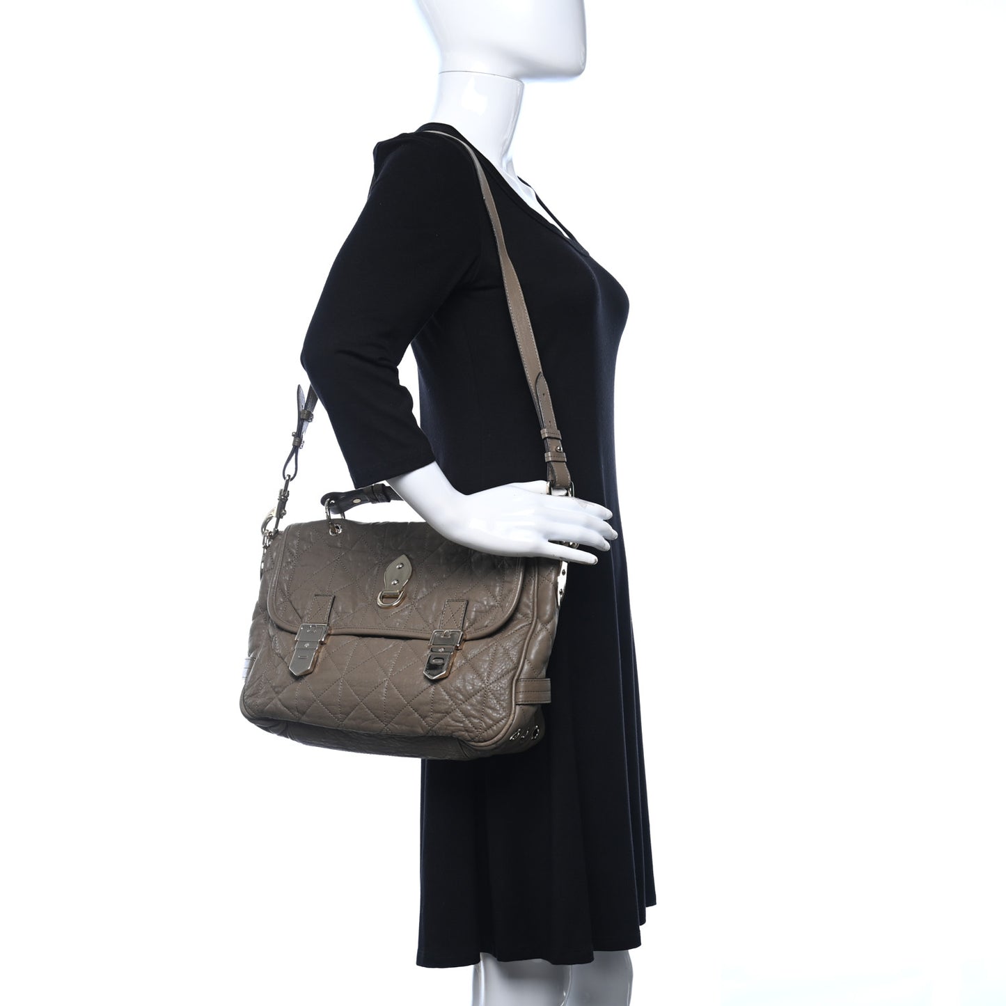 Nappa Quilted Tillie Satchel Clay