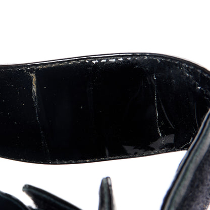 Prada Patent Quilted Padded Slingback Sandals 40 Black 9 of 9