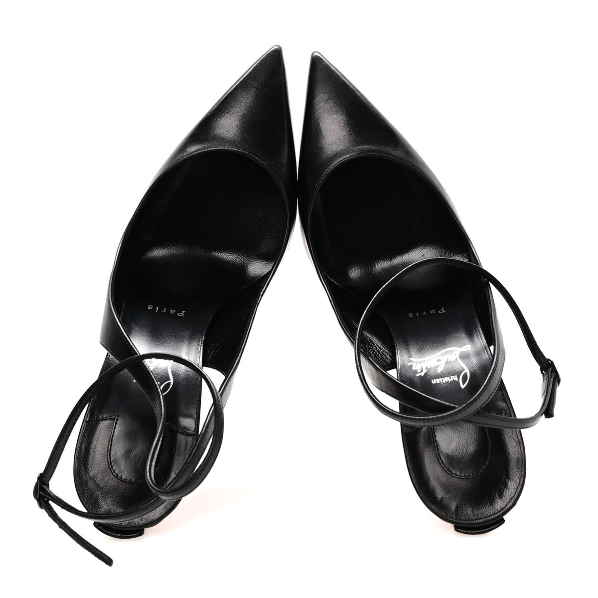 Christian Louboutin Kid Condora Strap 100 Pumps 41 Black 2 of 8