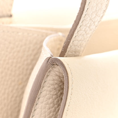 Hermes Taurillon Clemence Halzan 31 GM Craie 17 of 19