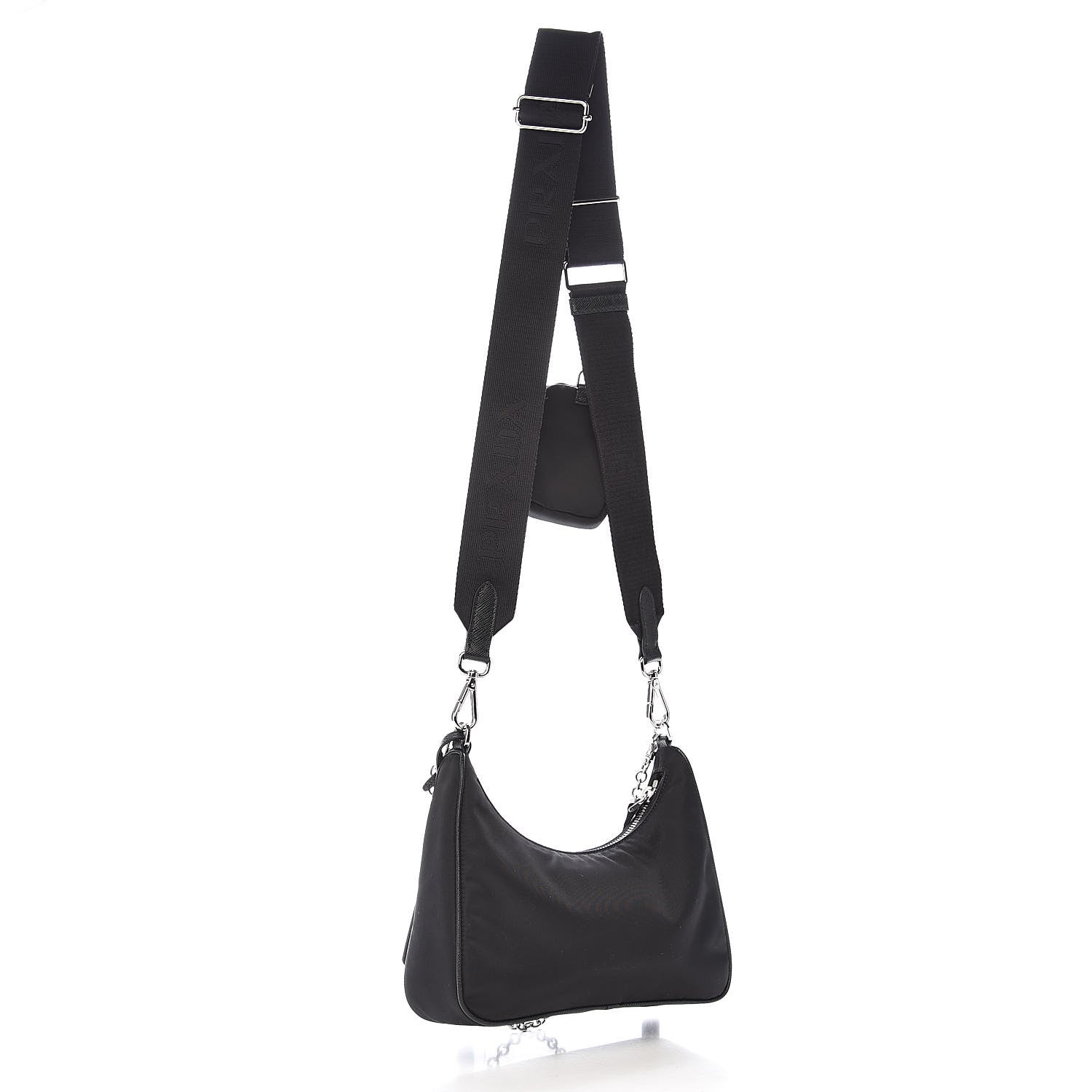 Prada Nylon Re-Edition 2005 Shoulder Bag Black 4 of 12