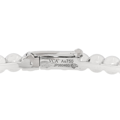 Van Cleef & Arpels 18K White Gold Perlee Pearls of Gold Bracelet L 3 of 3