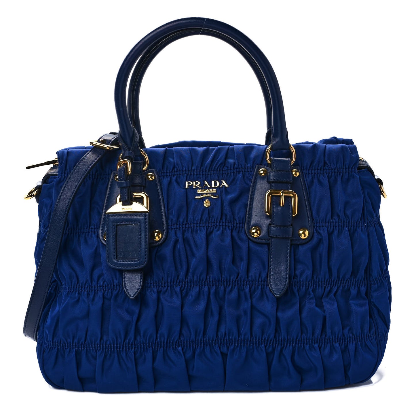 Tessuto Nylon Gaufre Tote Bleutte