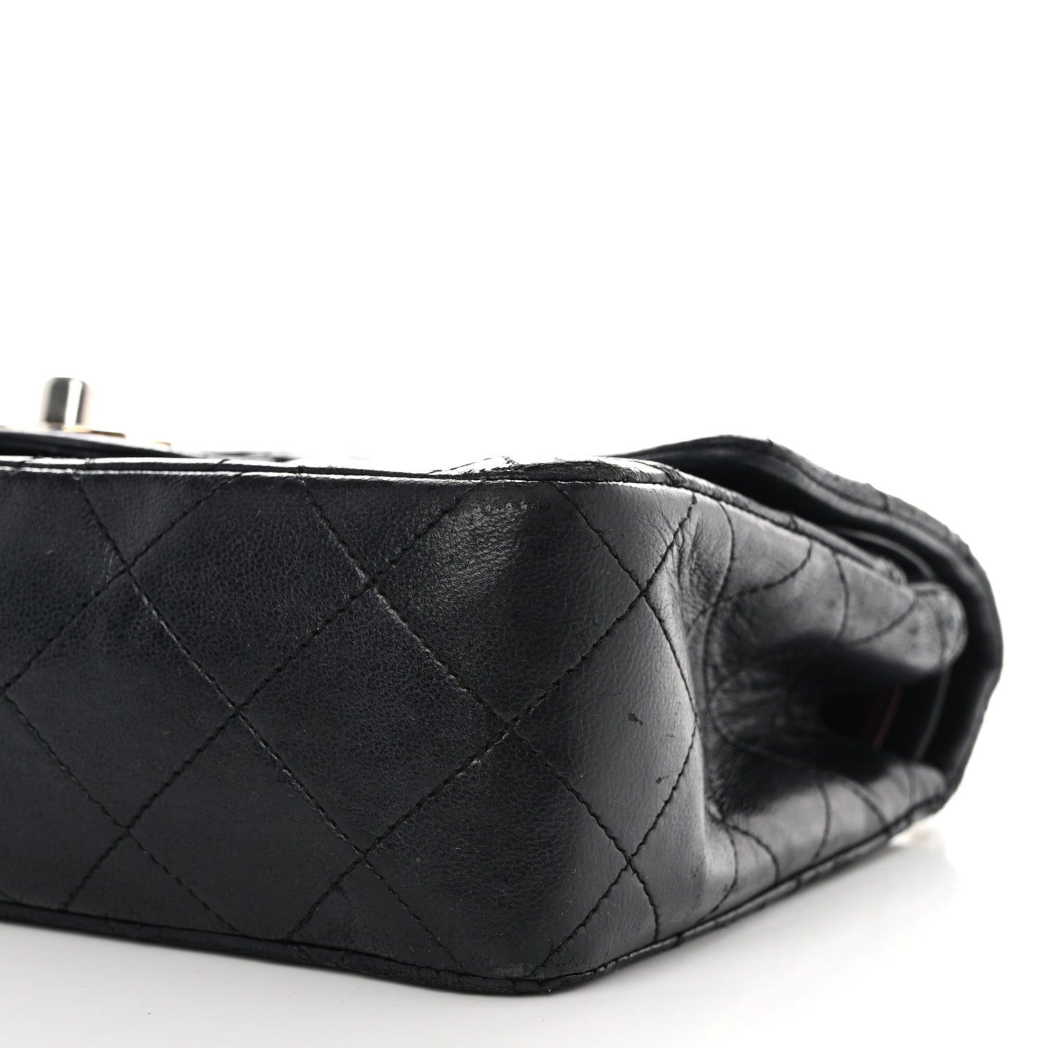 Chanel Lambskin Quilted Medium Double Flap Black 11 of 14