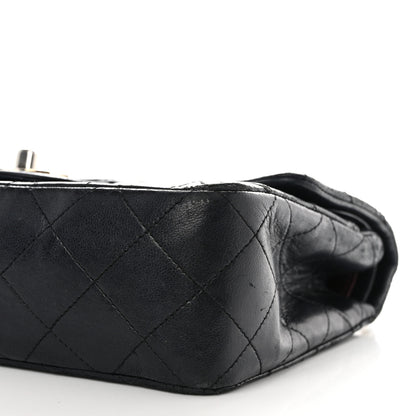 Chanel Lambskin Quilted Medium Double Flap Black 11 of 14