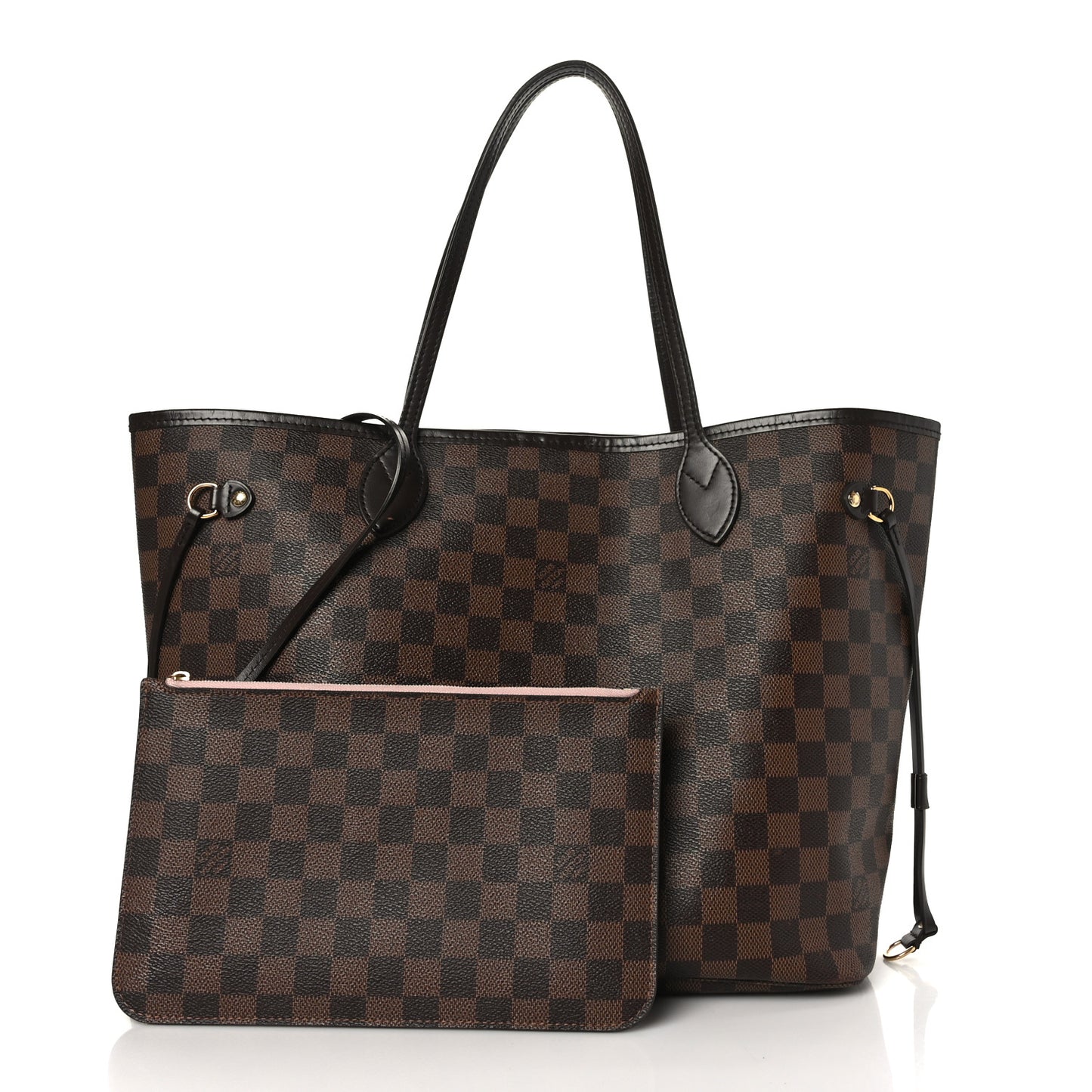Damier Ebene Neo Neverfull MM Rose Ballerine