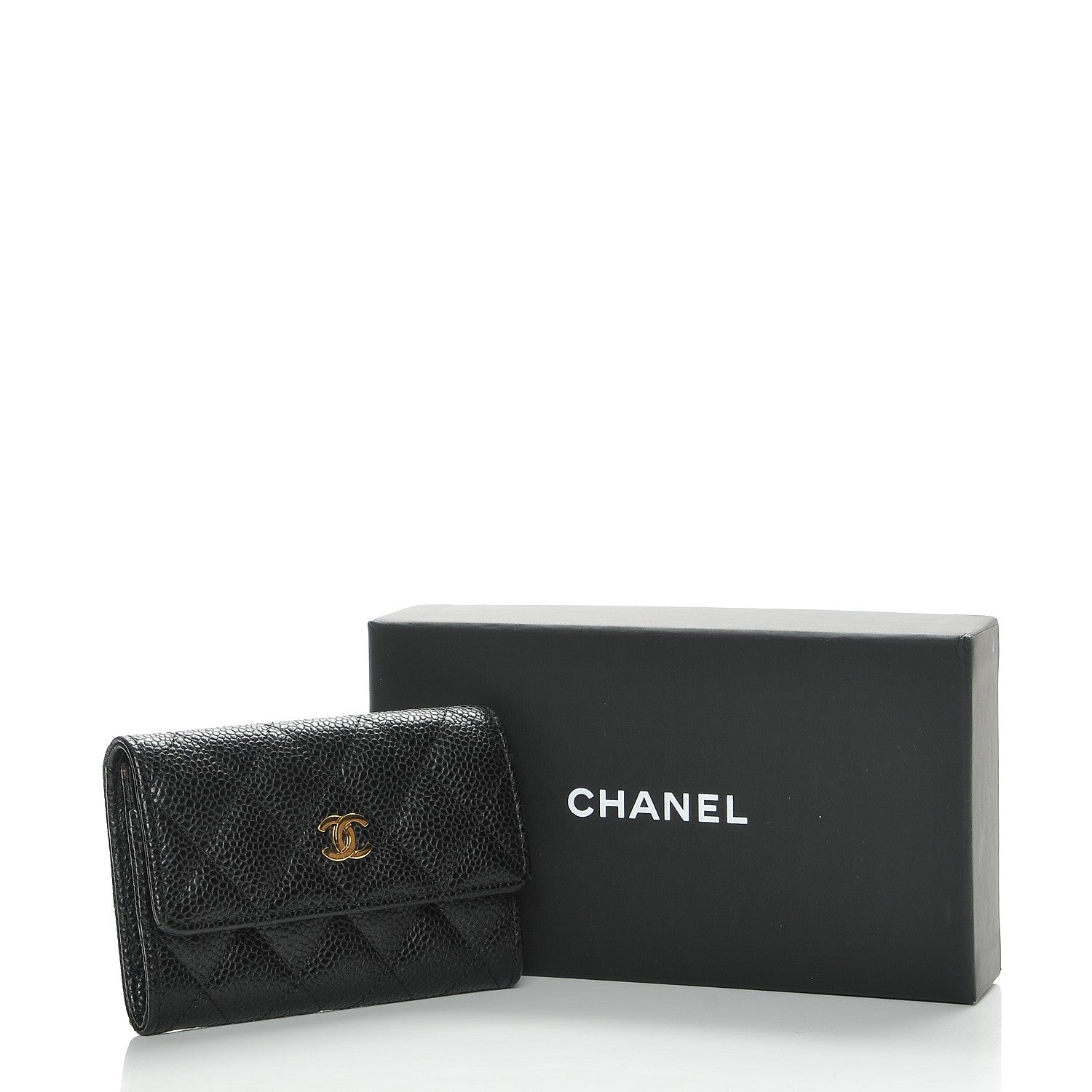 Chanel Caviar Quilted Flap Card Holder Black 9 of 9