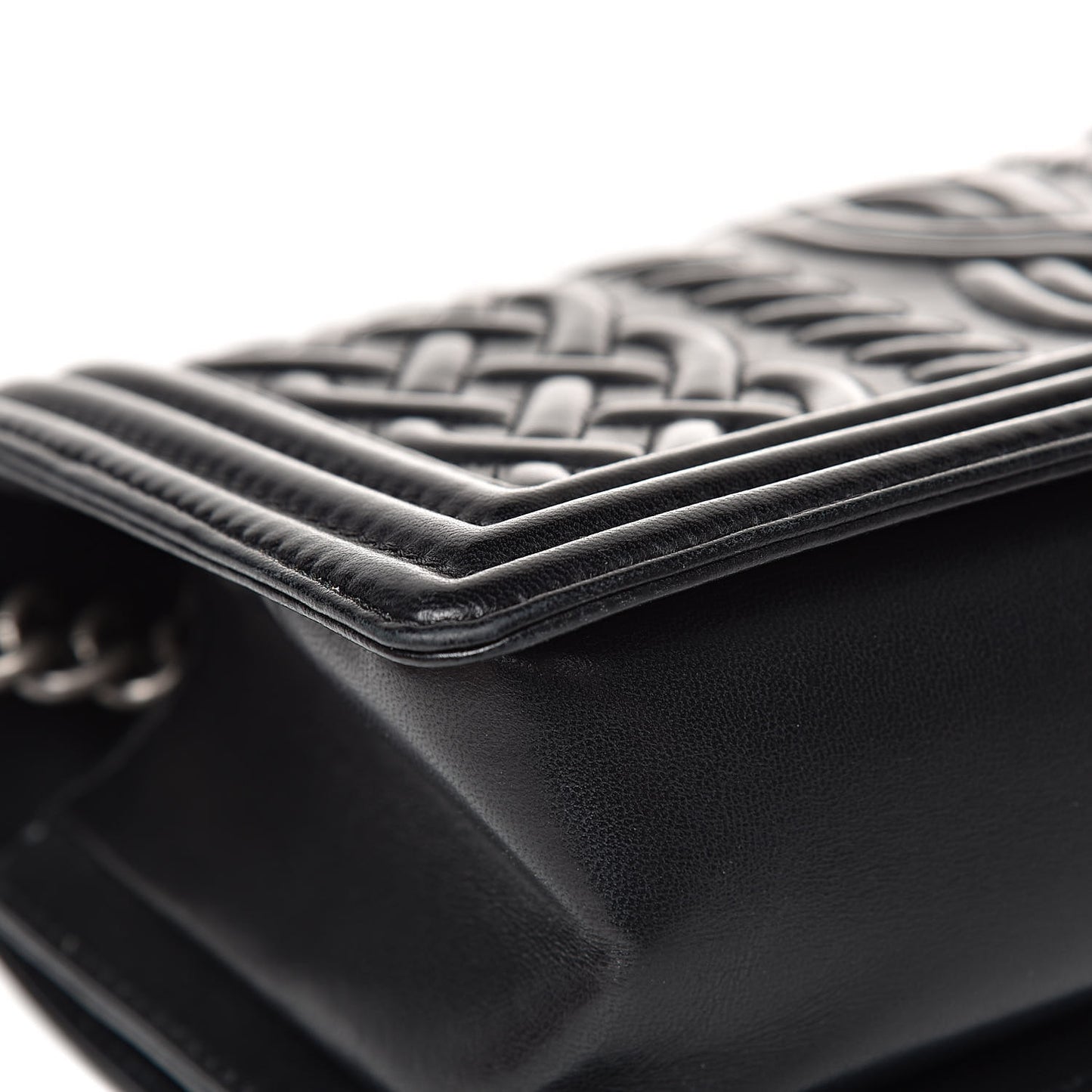 Lambskin Medium Celtic Boy Flap Black