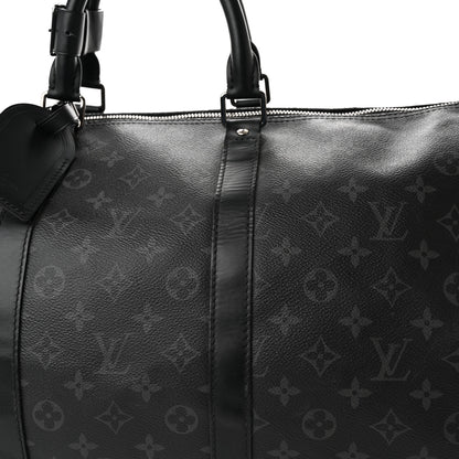 Louis Vuitton Monogram Eclipse Keepall Bandouliere 55 11 of 19