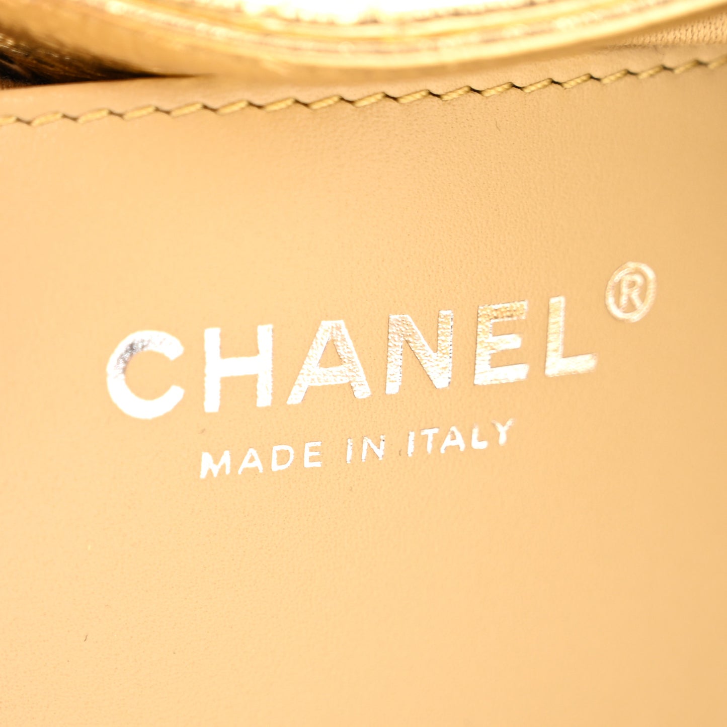 Metallic Aged Calfskin Quilted Small Chanel 25 Handbag Gold