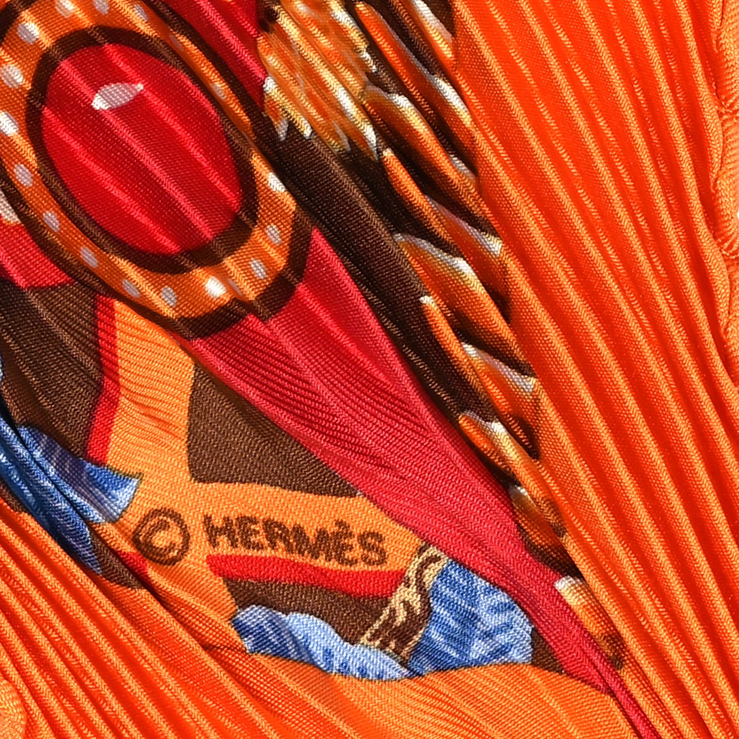 Silk Axis Mundi Plisse Scarf 90