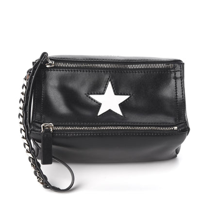 Givenchy Calfskin Star Pandora Wristlet Black 1 of 9