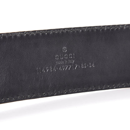 Gucci Calfskin Web Interlocking G Belt 85 34 Black 4 of 7