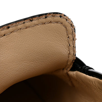 Chanel Shiny Calfskin Logo Loafers 39 Black 13 of 14