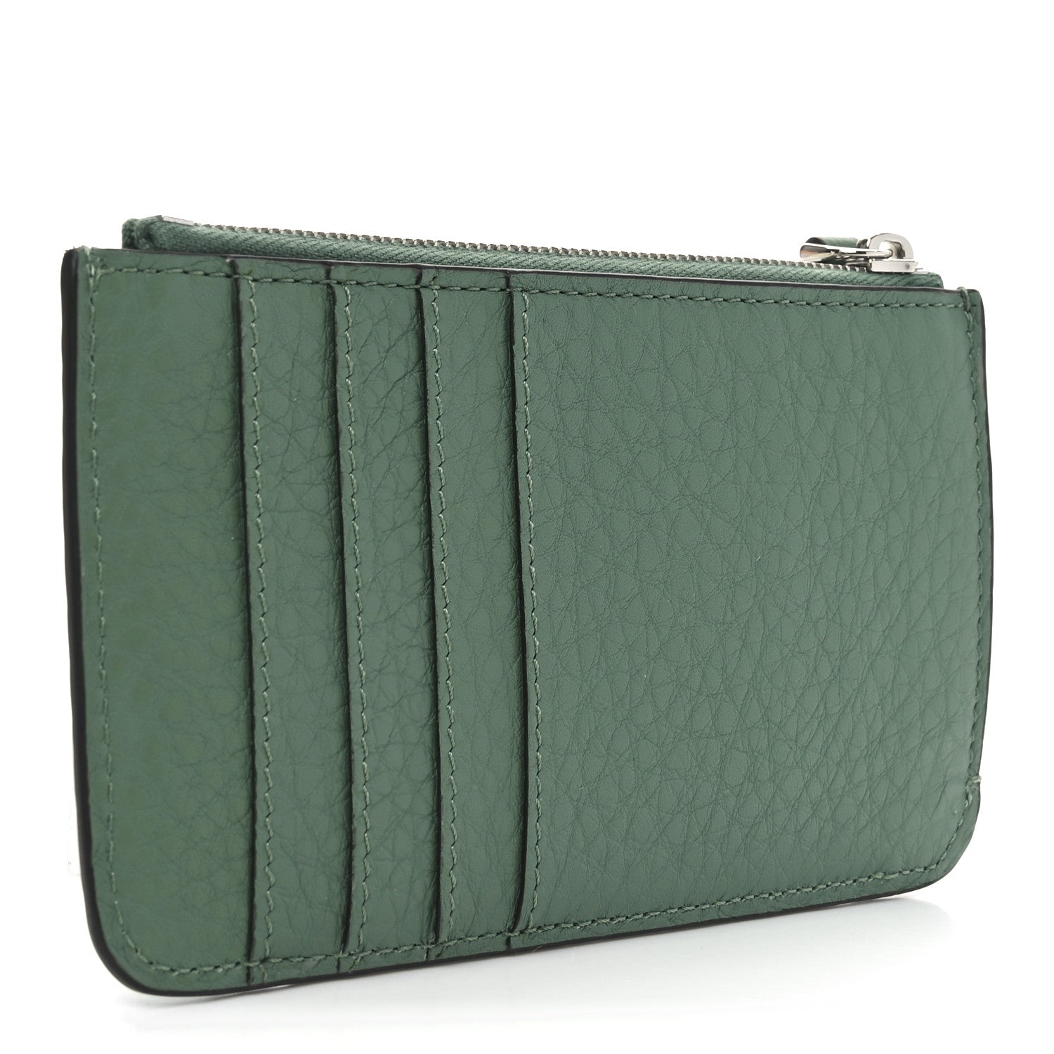 Fendi Cuoio Romano Vitello Grace Key Case Pouch Green 3 of 7
