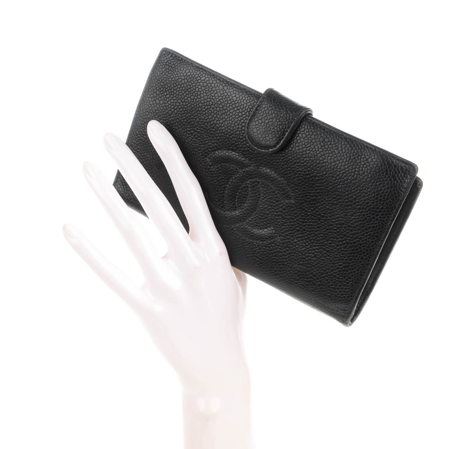 Chanel Caviar Timeless CC French Wallet Black 2 of 10