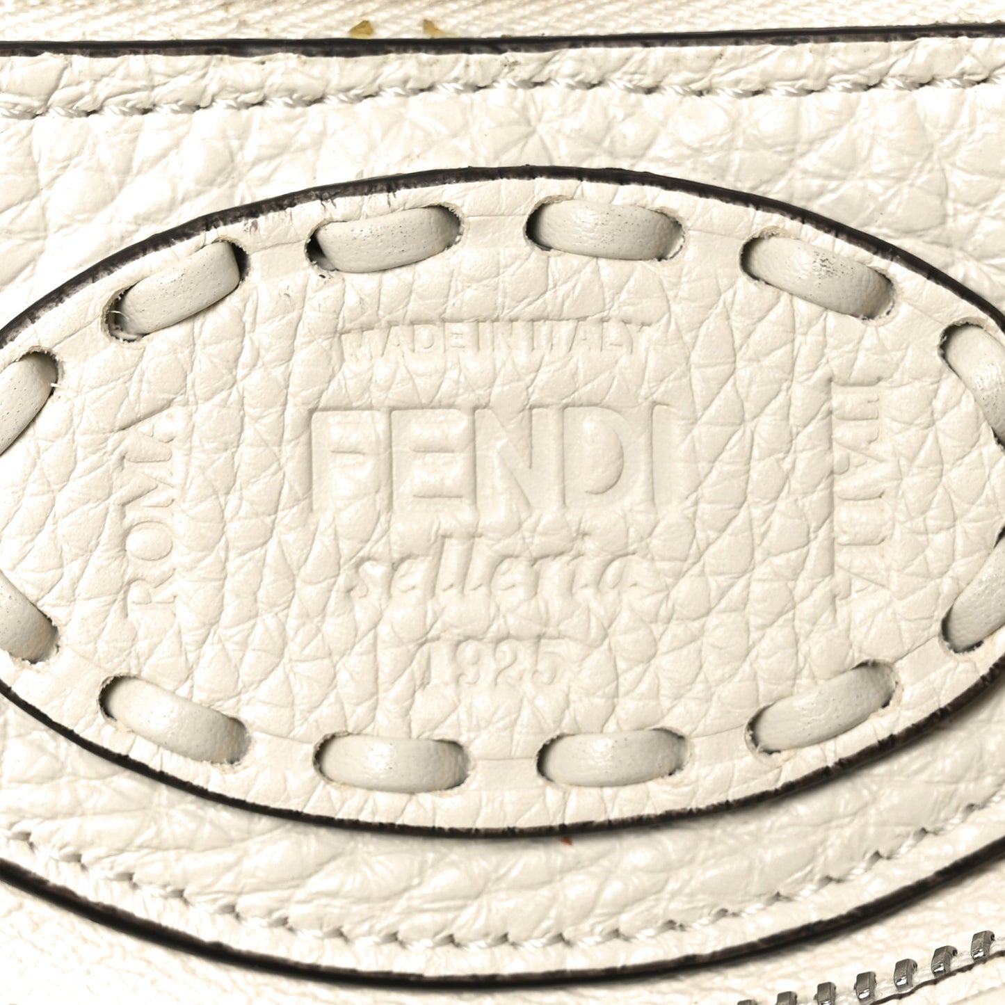 Cuoio Romano Selleria Sintetica Tape Stitch Mini By The Way Boston Bag White